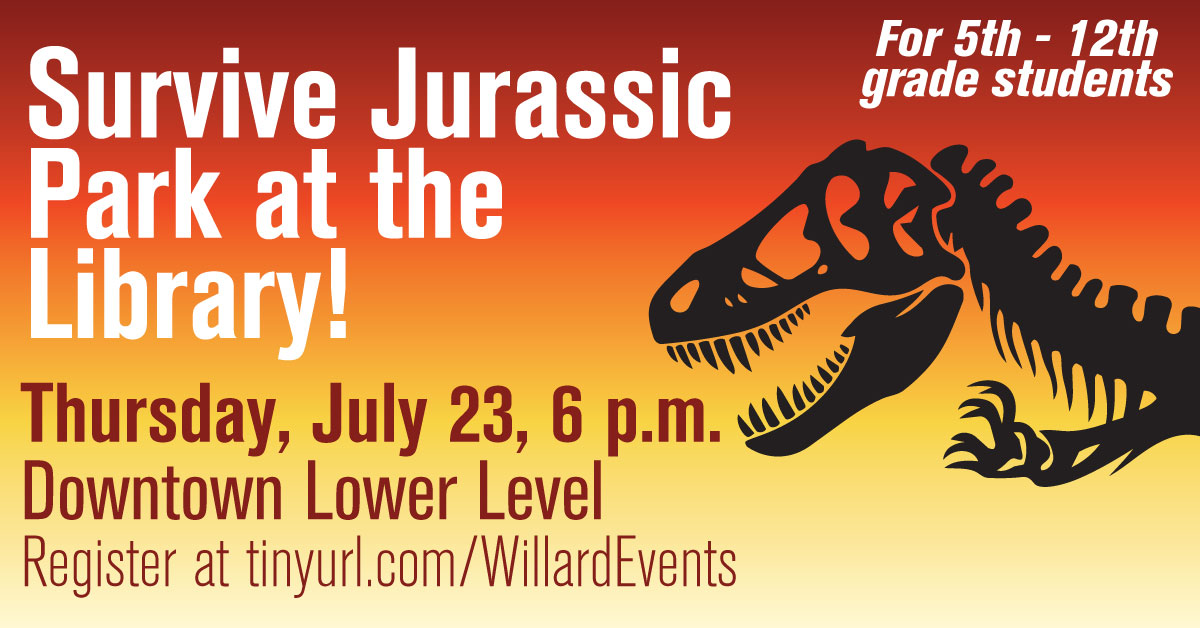 SurviveJurassicPark-WEB Survive Jurassic Park event at the library for students